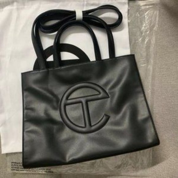Telfar Handbags - Medium Black Telfar Shopping Bag
